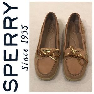 RARE Gold Floral Sperry Top-Sider Angelfish Shoes